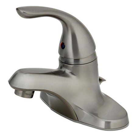 HOMEWERKS HomePointe Lavatory Faucet with Single Lever Handle - PVD Brushed Nickel 242094